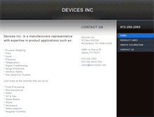 Tablet Screenshot of devicesinc.net